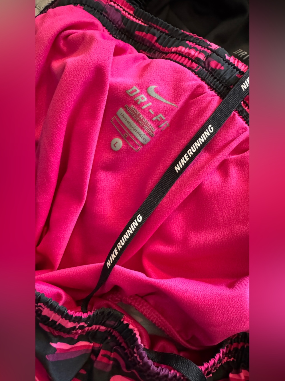 Nike Women's Blue, Black & Pink Athletic Shorts Trio - Picture 4 of 5
